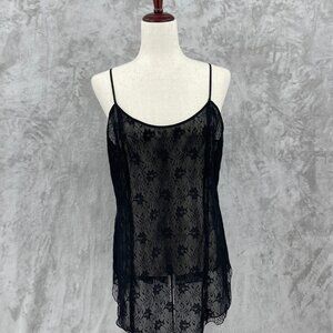 Vintage Victoria's Secret Gold Label Lace Sheer Slip Dress Chemise